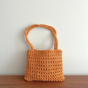 Handcrafted Crochet Bag in Mustard